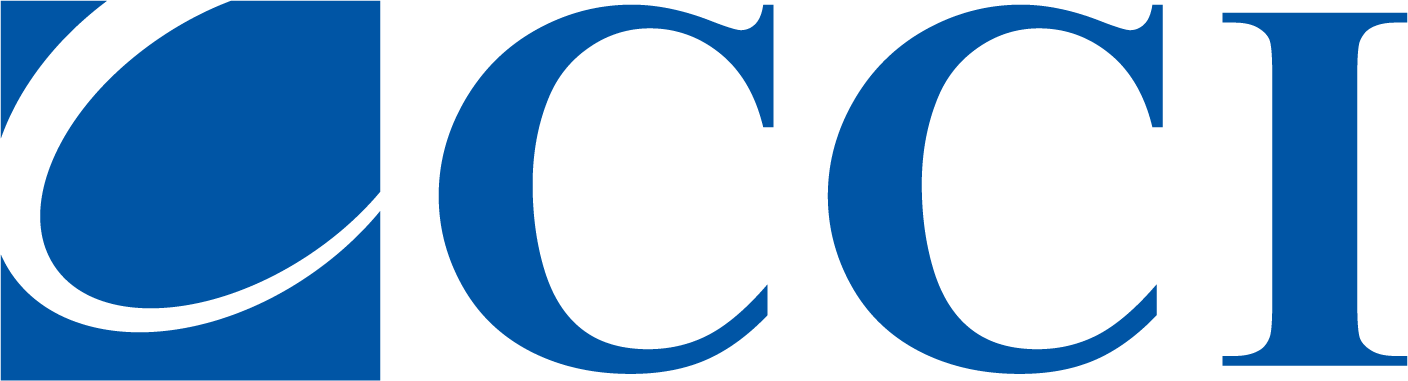 cci inc logo in blue